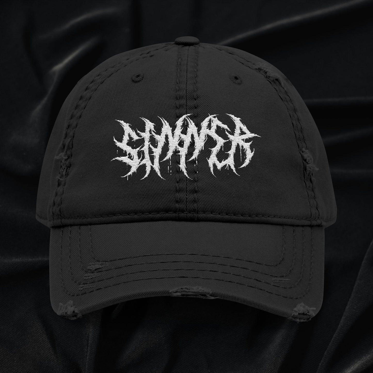 Sinner Distressed Dad Hat Embroidered
